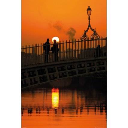 Plakát Dublin - Halfpenny Bridge Portrait