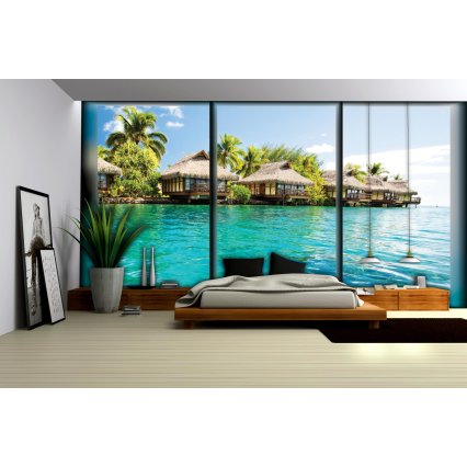 Fototapeta Bahamy - pohled z okna