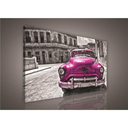 Obraz na plátně Purple car 100 x 75 cm
