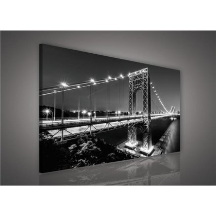 Obraz na plátně Černobílý most 100 x 75 cm