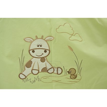 Dětské povlečení do postýlky Kravičky zelené 16-dílné