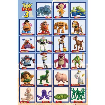 Plakát Toy Story 3 - Grid