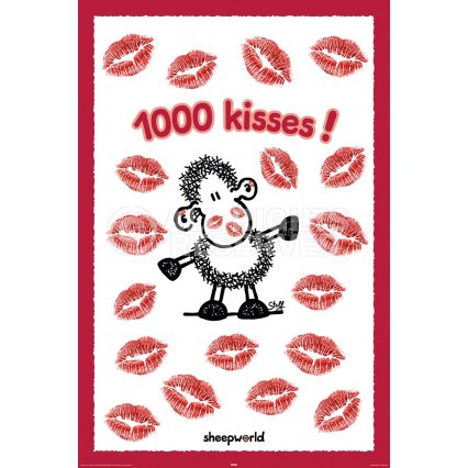 Plakát Sheepworld - 1000 Kisses