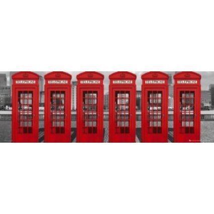 Plakát London - Phoneboxes