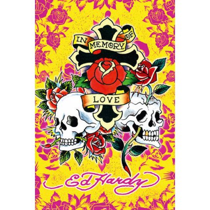 Plakát Ed Hardy Tattoo - In Memory of Love