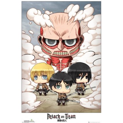 Plakát Attack On Titan - Chibi Group