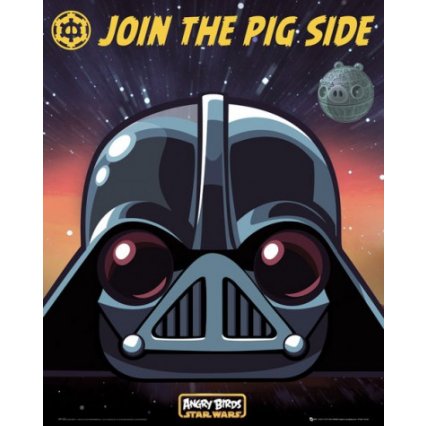 Plakát Angry Birds Star Wars - Vader