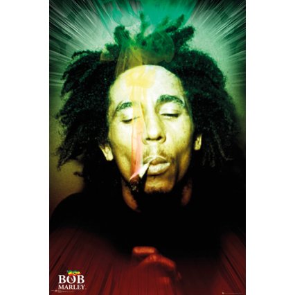 Plakát Bob Marley Smoking
