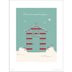 Reprodukce Christmas Hut Wonderful