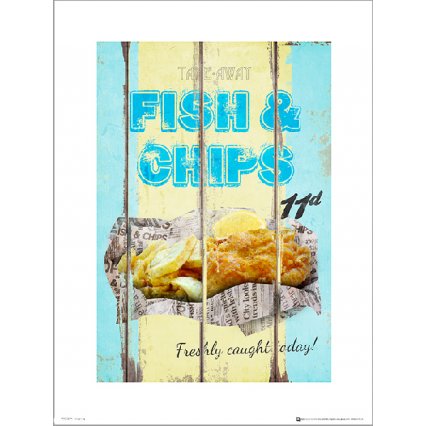 Reprodukce Fish & Chips Vintage