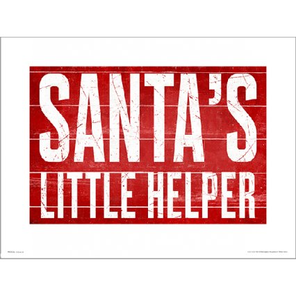 Reprodukce Santas Little Helper