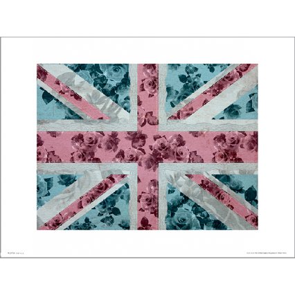 Reprodukce Union Flag Roses