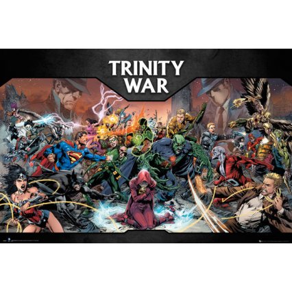 Plakát DC Comics Trinity War