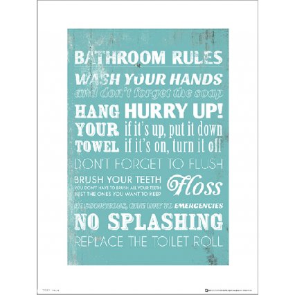 Reprodukce Bathroom Rules