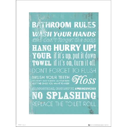 Reprodukce Bathroom Rules