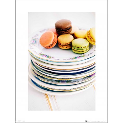 Reprodukce Makaroniki Macaroon Plate Stack