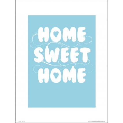 Reprodukce Home Sweet Home Blue