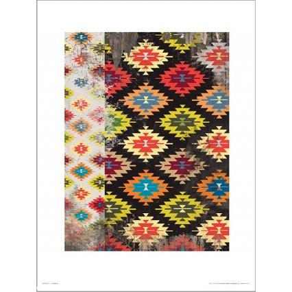 Reprodukce Kilim Black