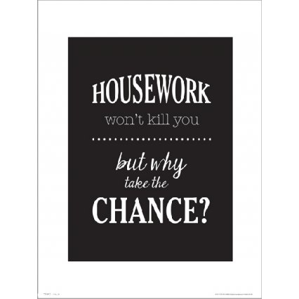 Reprodukce Typographic Housework