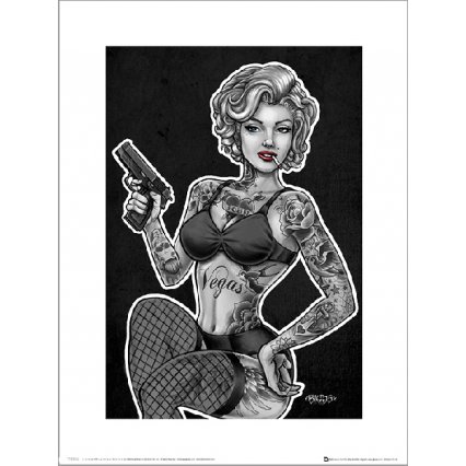 Reprodukce Marilyn Monroe Biggs Inked And Armed