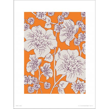 Reprodukce Floral Orange