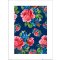 Reprodukce Vintage Flowers Blue