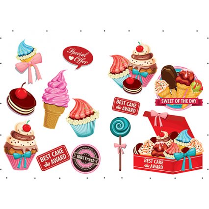 Samolepka Cupcakes SPN28WD