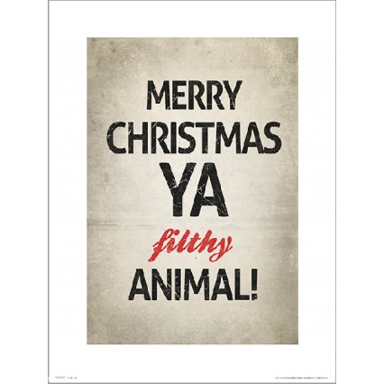 Reprodukce Merry Christmas Animal