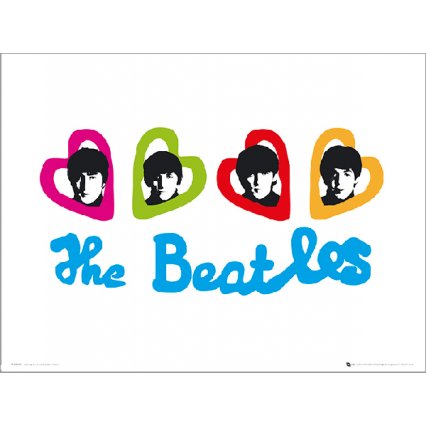 Reprodukce The Beatles Love Hearts 