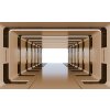 3D Fototapeta Béžový tunel