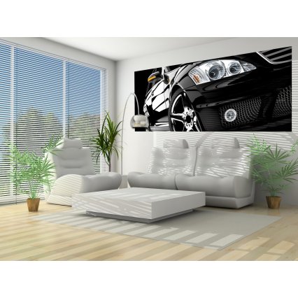 Fototapeta panoramatická vliesová Black Car