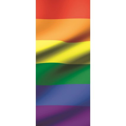 Fototapeta na dveře Waving rainbow flag