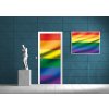 Fototapeta na dveře Waving rainbow flag