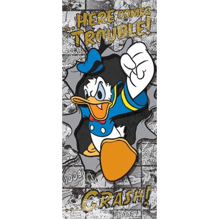 Výprodej - Dětská fototapeta na dveře Donald Duck