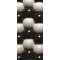 Fototapeta na dveře Black and gray ball mosaic