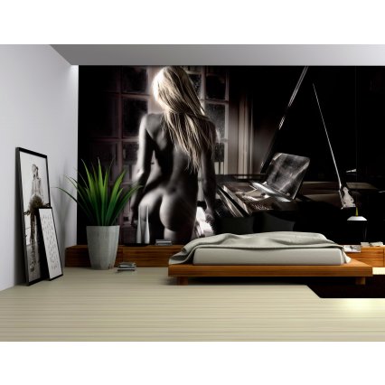 Fototapeta Sexy dáma u piána