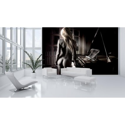 Fototapeta Sexy dáma u piána
