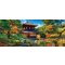 Fototapeta panoramatická vliesová Japonská zahrada