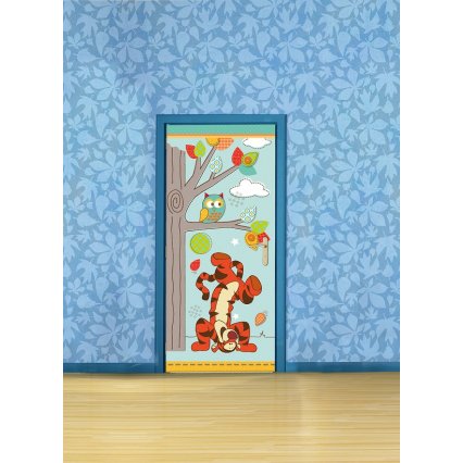 Výprodej - Dětská fototapeta na dveře Medvídek Pú a přátelé